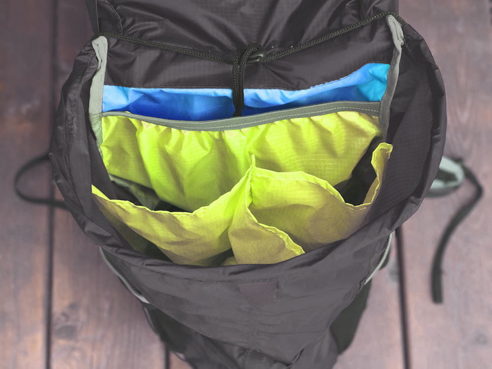 Organized compression backpack